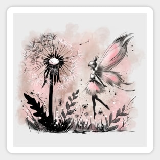 Dandelion Fairy Magnet